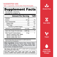 Nutrition Apple Cider Vinegar Zero Sugar Apple Cider Gummies, 60 Count