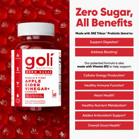 Nutrition Apple Cider Vinegar Zero Sugar Apple Cider Gummies, 60 Count